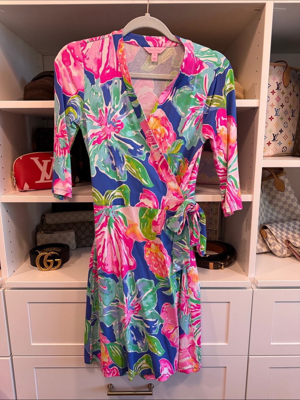 Lilly Pulitzer Marvista Wrap Dress Jungle Utopia EUC